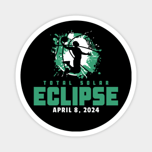 Total Solar Eclipse 2024 Basketball Magnet